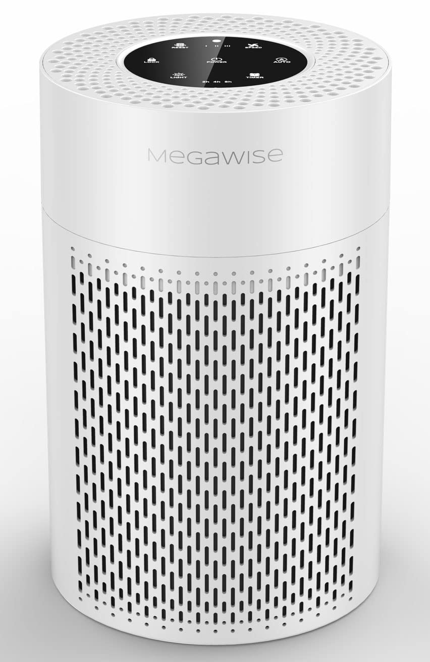 MEGAWISE 2022 Updated Version Smart Air Purifier for Home Large Room up to 936ftÂ², H13 True HEPA Filter with Smart Air Quality Sensor, Sleep Mode, Quiet for Pollen, Pets Hair, Odors, Smoke, Dust