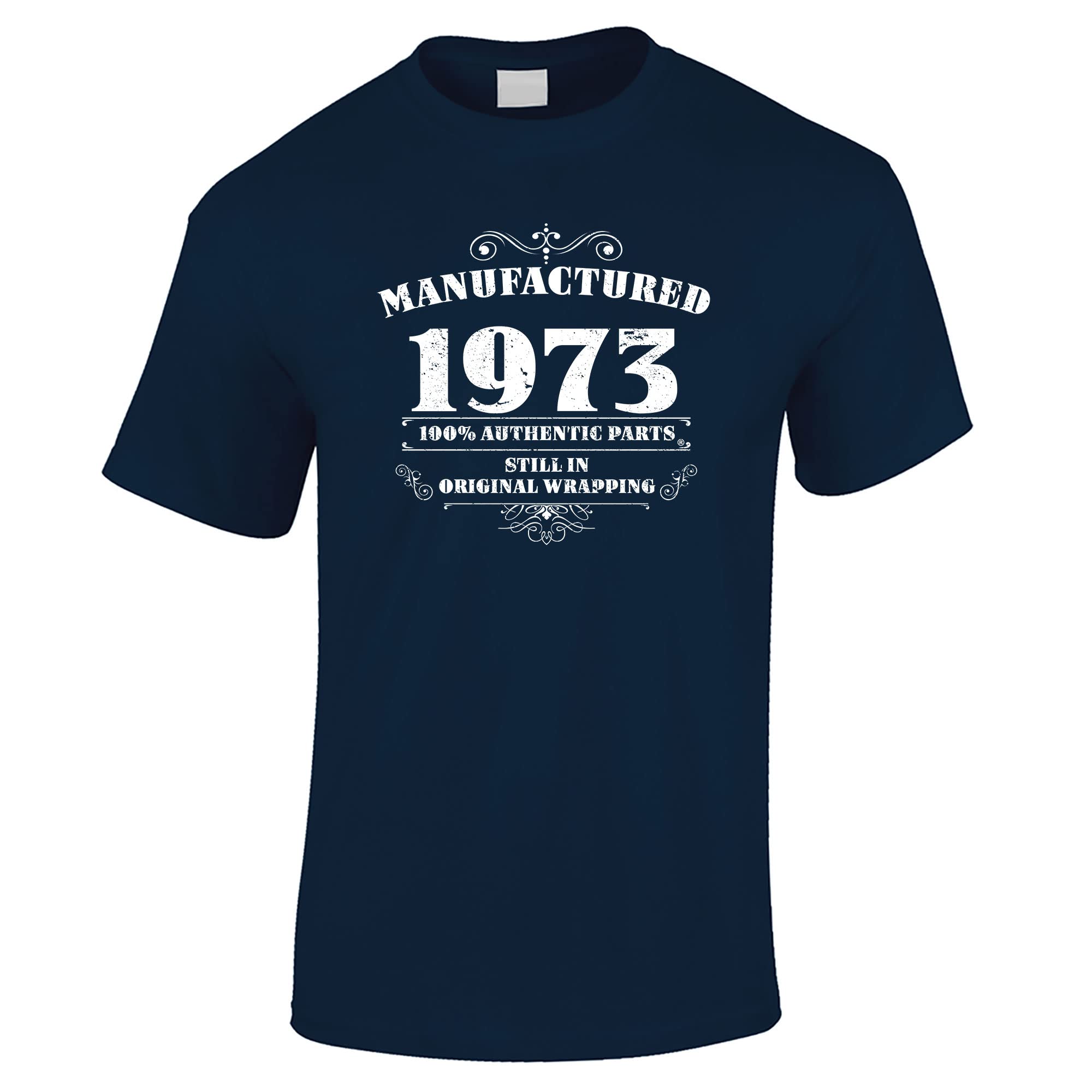 Bang Tidy Clothing50th Birthday Gifts for Men Manufactured 1973 T Shirt