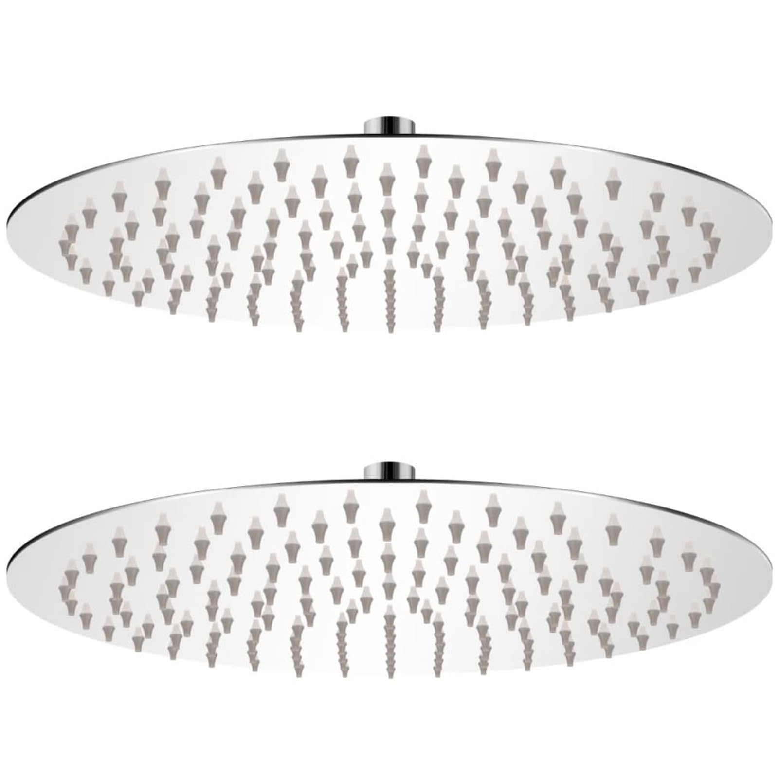 Cabezal de Ducha Efecto Lluvia 2 pzs, Rociador Ducha, Ducha Lluvia, Alcachofa Ducha, Duchas De Baño Alcachofa Lluvia, Recambios Columna Ducha, Acero Inoxidable Ø 30 cm
