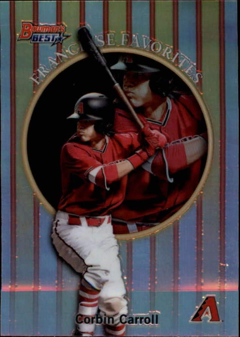 2019 Bowman's Best 1999 Franchise Favorites Refractor #99FF-CC Corbin Carroll Arizona Diamondbacks Official MLB Baseball Trading Card produced by Topps
