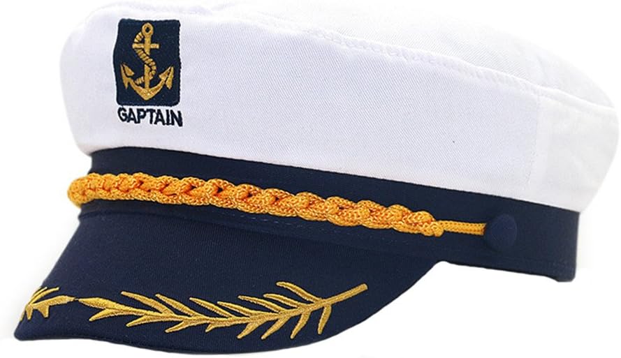 Fitted Army Cap Men Women Captain Hats Retro Embroidery Flat Caps Sun Hat