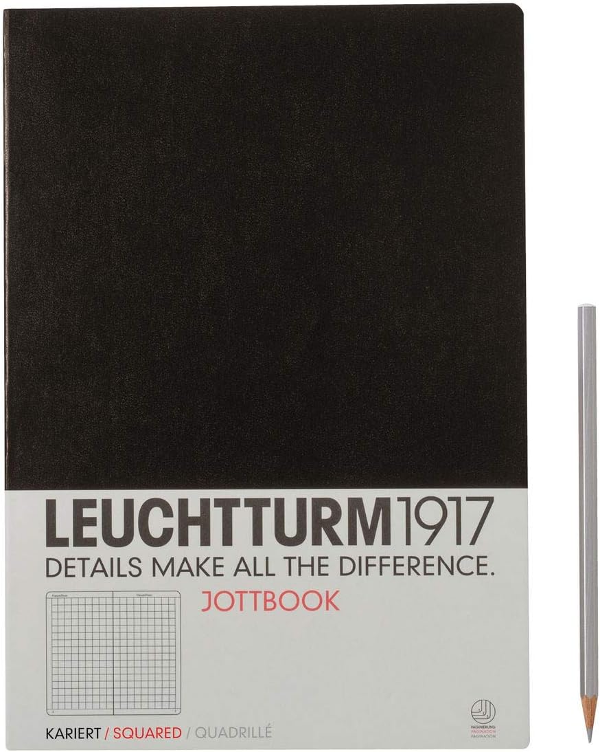Leuchtturm Albenverlag Jottbook A4 Black (squared)