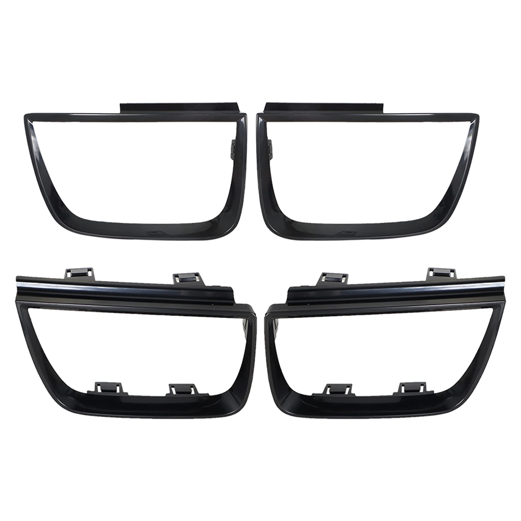 Silscvtt Pack of 4 Tail Light Bezel Covers Black Replacement for Chevy Camaro LT LS SS 2010-2013 Driver and Passenger Side GM2803101 GM2804106