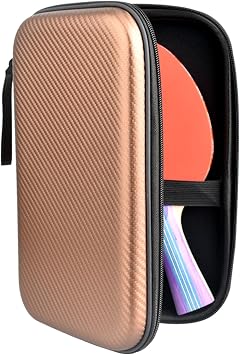 Square Pingpong Paddle Case Waterproofs Hard Table Tennis Rackets Storage Bag Zippers Handbag Accessorys Rackets Storage Bag
