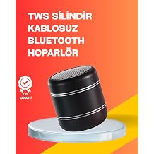 Mini Silindir Kablosuz Hoparl r G l  Ses 4W Bas + TWS Senkron  zellik