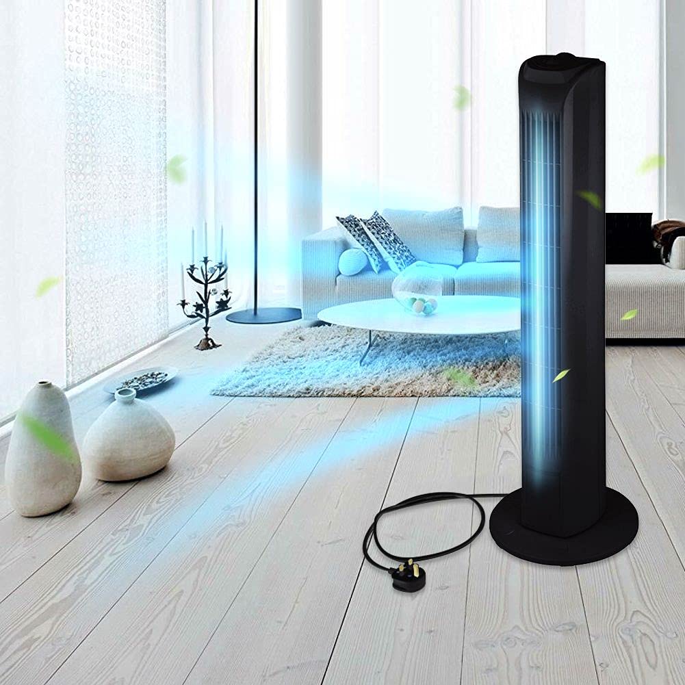 Buy Tower Fan Electric Fans Quiet Cooling 32inch 3 Speed 90