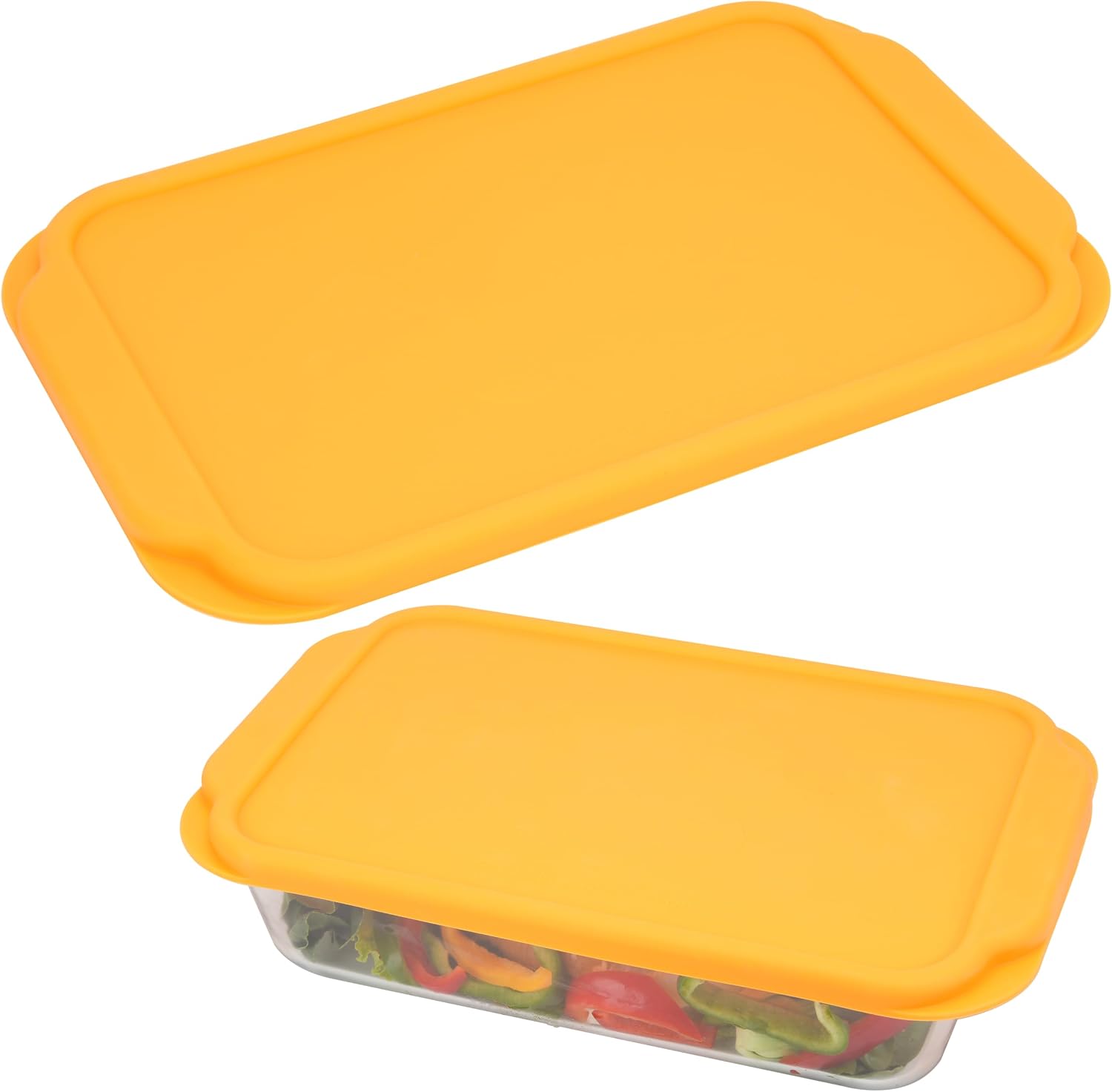 Silicone Lids for Pyrex 233丨233-D Glass Baking Dish, 1 Pack Silicone Lid for Pyrex Glass Baking Dish, Dishwasher & Freezer & Microwave Safe (Baking Dish Not included)