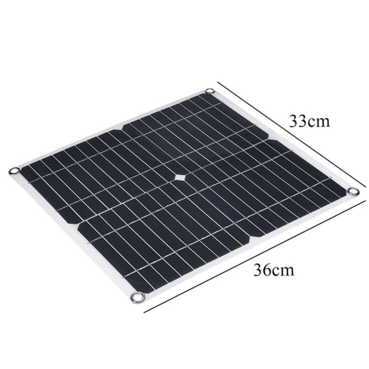 Toddmomy Paneles Solares Con Controlador Cargador Solar Exterior Batería Placa Solar Panel De Carga Monocristalino Eva Pet