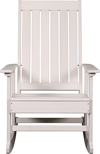 Ez-Care Tek-Wood Adirondack Rocker, color blanco