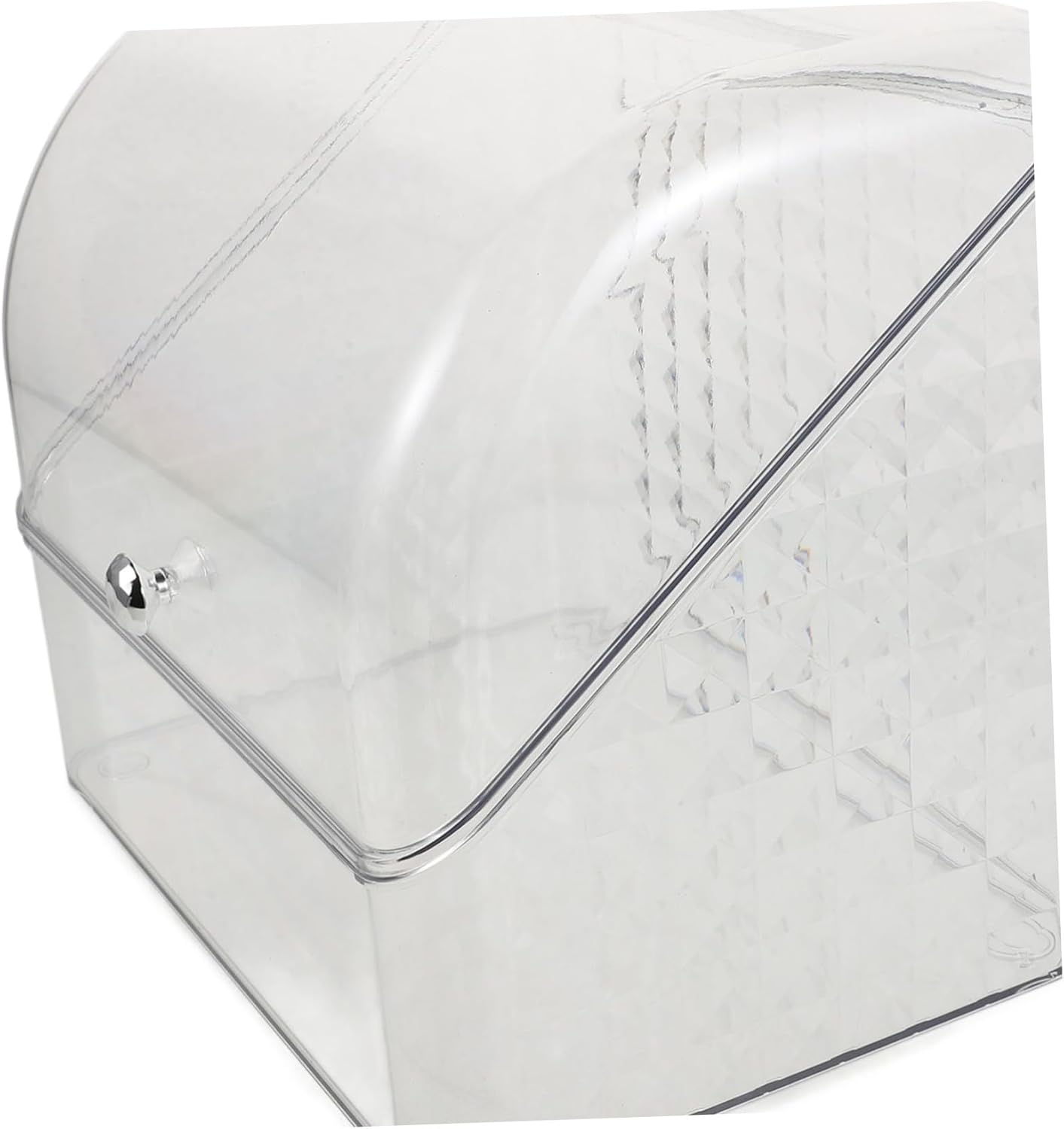 Makeup Storage Organizer Lid Cosmetics Box for Vanity Countertop Elegant Skincare Display Case to Keep Makeup Clean and Organized
