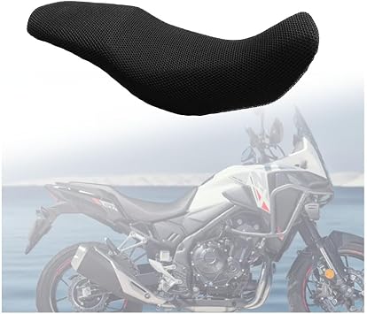 for 2024 NX400 NX500 NX 400 500 Rear Seat Cowl Cushion Cover Net Insulation 3D Mesh Guard Protector Motorcycle Accessories, Black
