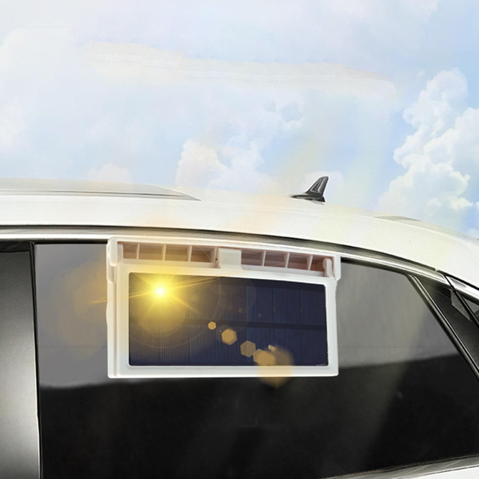 Ventilador extractor para ventana de coche - Ventilador USB de 5000 RPM Alimentado por Energía Solar | Extractor Solar | para Camión Ventana Conducción en Verano Estacionamiento