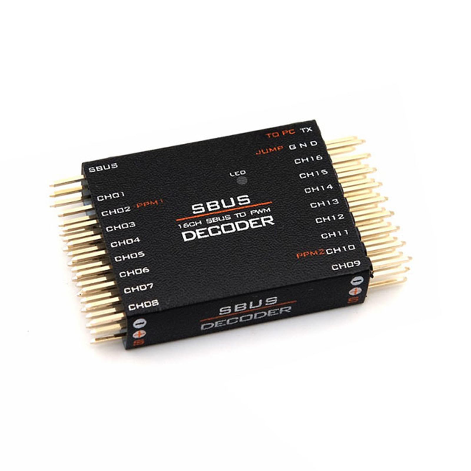 SBUS vers PPM Decoders Convertisseur 16 canaux Transverteur de signaux pour récepteur de signaux Orange