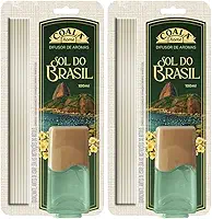 Kit com 02 Difusores de Aromas Coala Sol do Brasil 100ml com Varetas – Perfumação Contínua para Ambientes – Fragrância Frutal e Floral