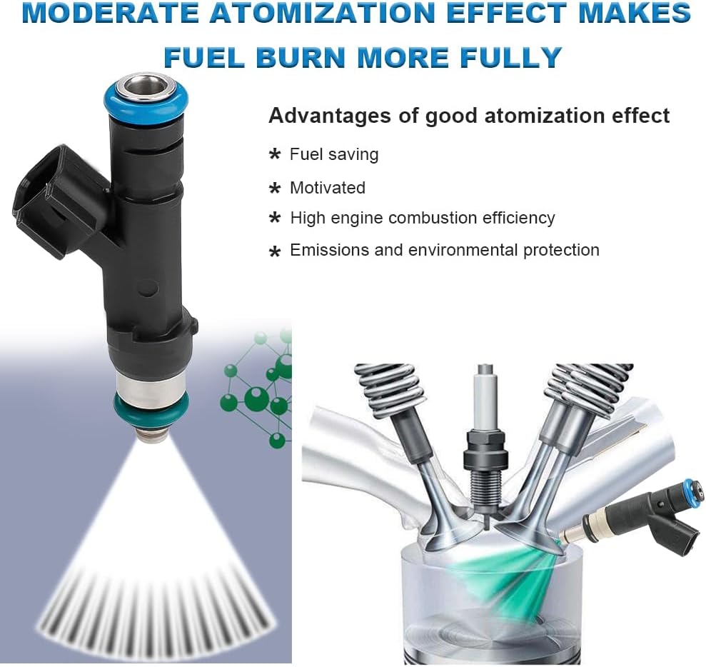 JDMON Fuel Injectors Compatible with Ford E-150/E-250/E-350/E-450, Expedition 5.4L V8 2003-2009 Replacement for 0280158001 822-11167 82211167