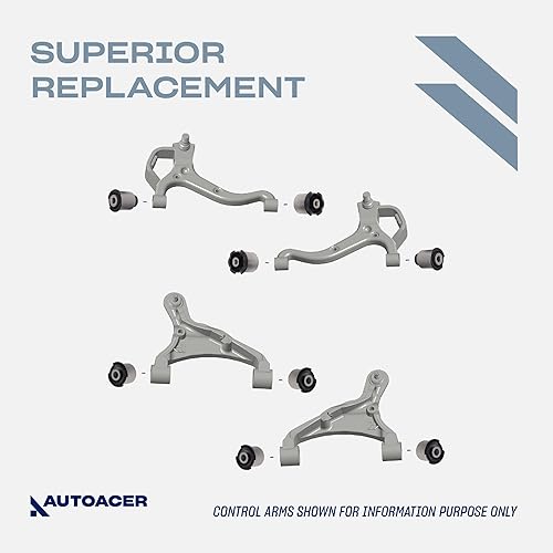 Miniatura 5 de Kit de suspensión delantera 8 piezas: - Kit de bujes para brazo de control delantero superior e inferior izquierdo + derecho - Para LR3 2004-2009