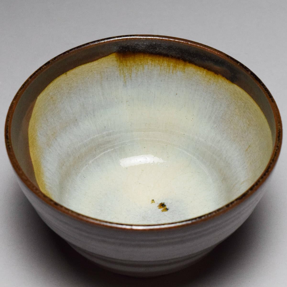 Amazon.co.jp: 膳所焼胴〆茶碗共箱茶道具陽炎園淡海ぜぜ【x-035】 303