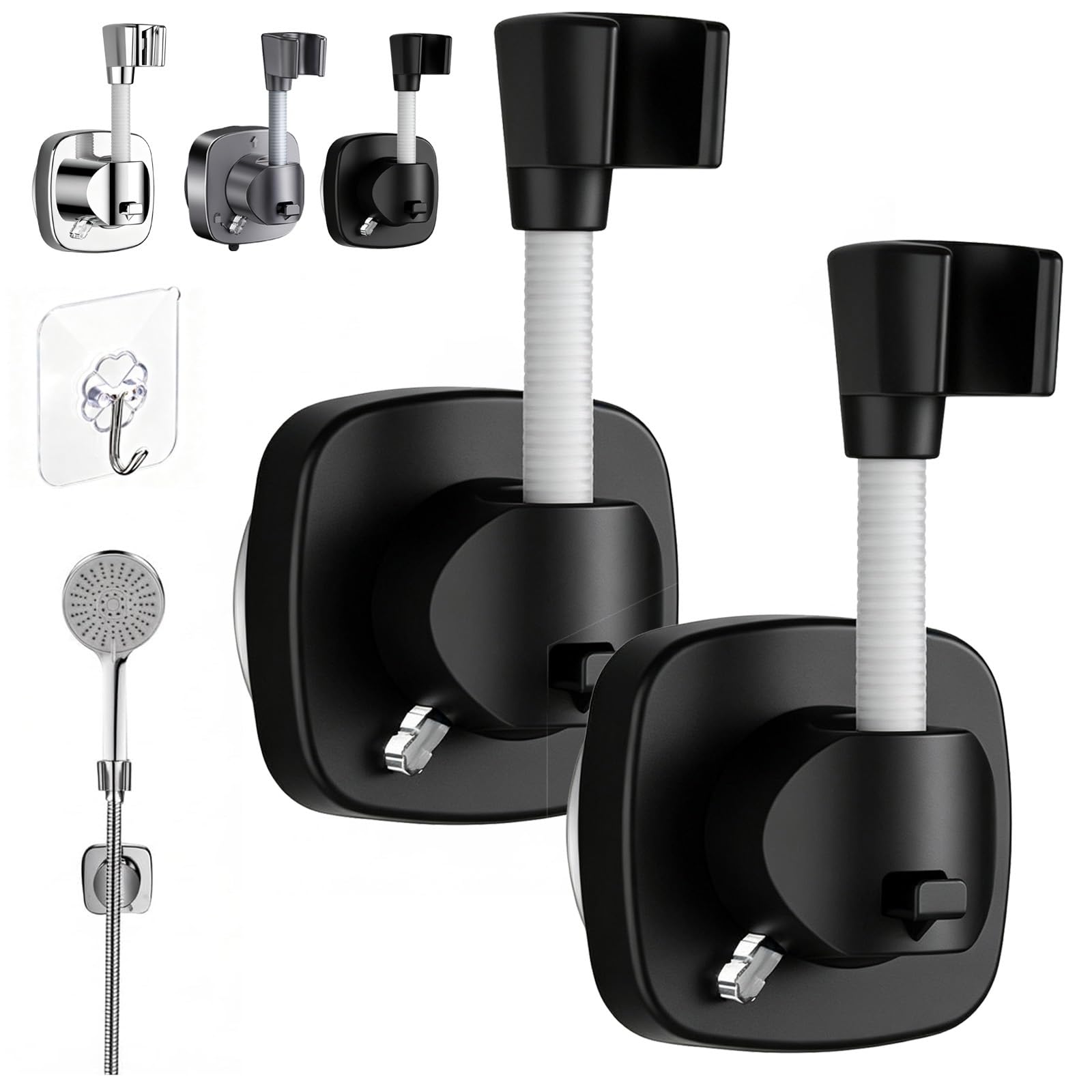 Adjustable Shower Head Holder-Removable with Suction Cup