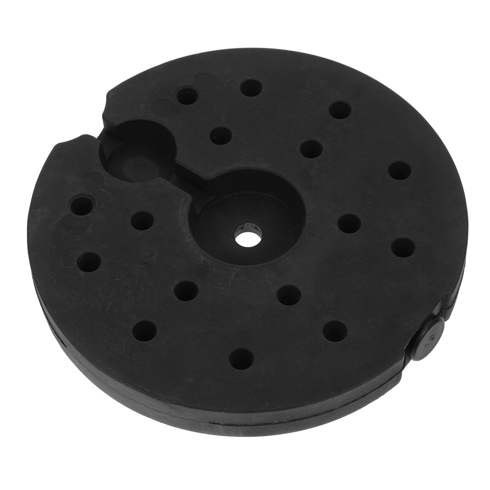 Base lestée métallique pour lampe – Socle stable 19 x 19 x 2 cm, contrepoids de remplacement pour lampadaire, lampe de bureau et autres luminaires