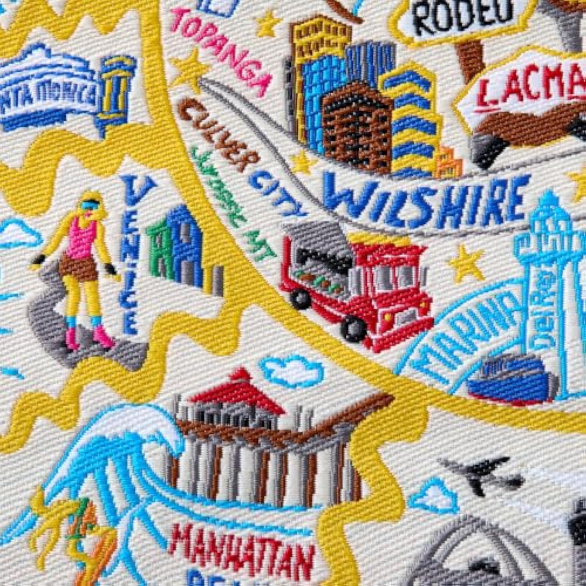 Los Angeles Zipper Pouch Purse, Everyday Essentials Holder