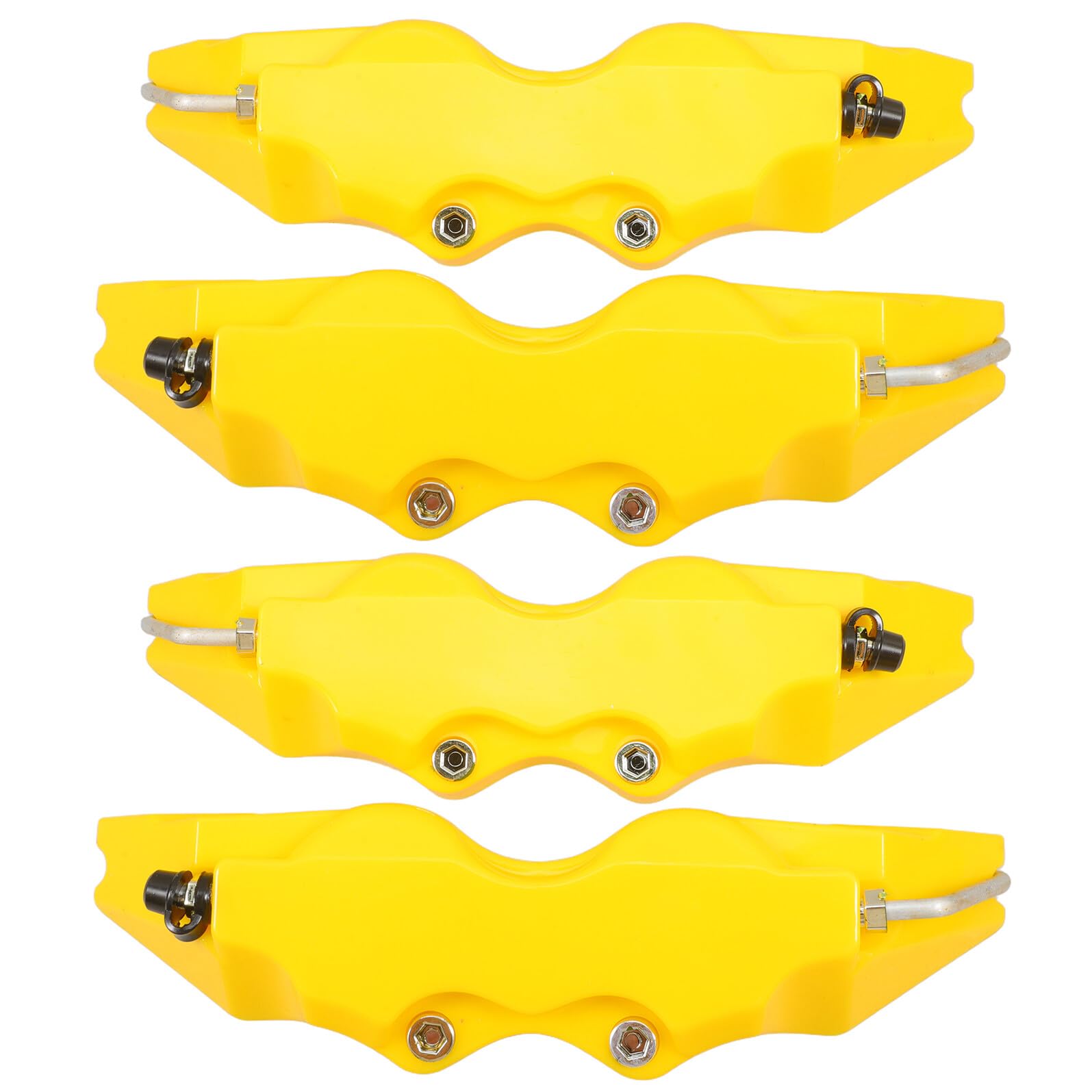 2 set Copri Pinze Freno Gialli per Auto Anteriore e Posteriore Protezione Completa Pinze Freni Design Innovativo e Resistente Compatibili con Molti Modelli