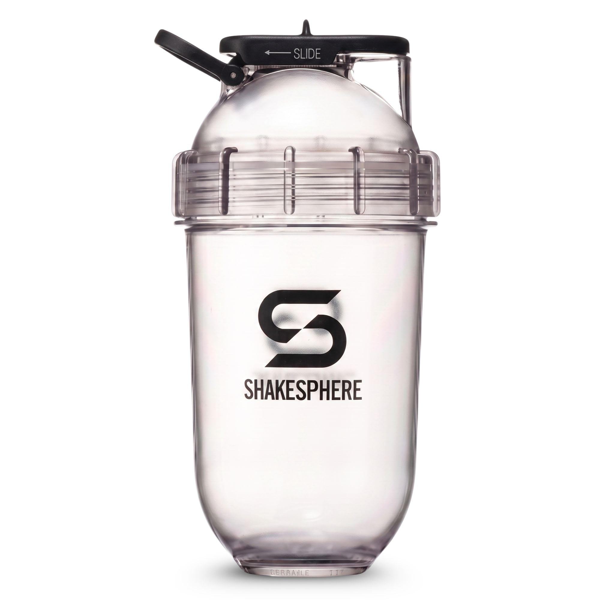 SHAKESPHERE Gobelet shaker de protéines en Tritan et tasse à smoothie, 710 ml, mélangeur sans pale, purées de fruits crus sans boule mélangeuse, mélangeur à poudre pour salle de sport pré-entraînement