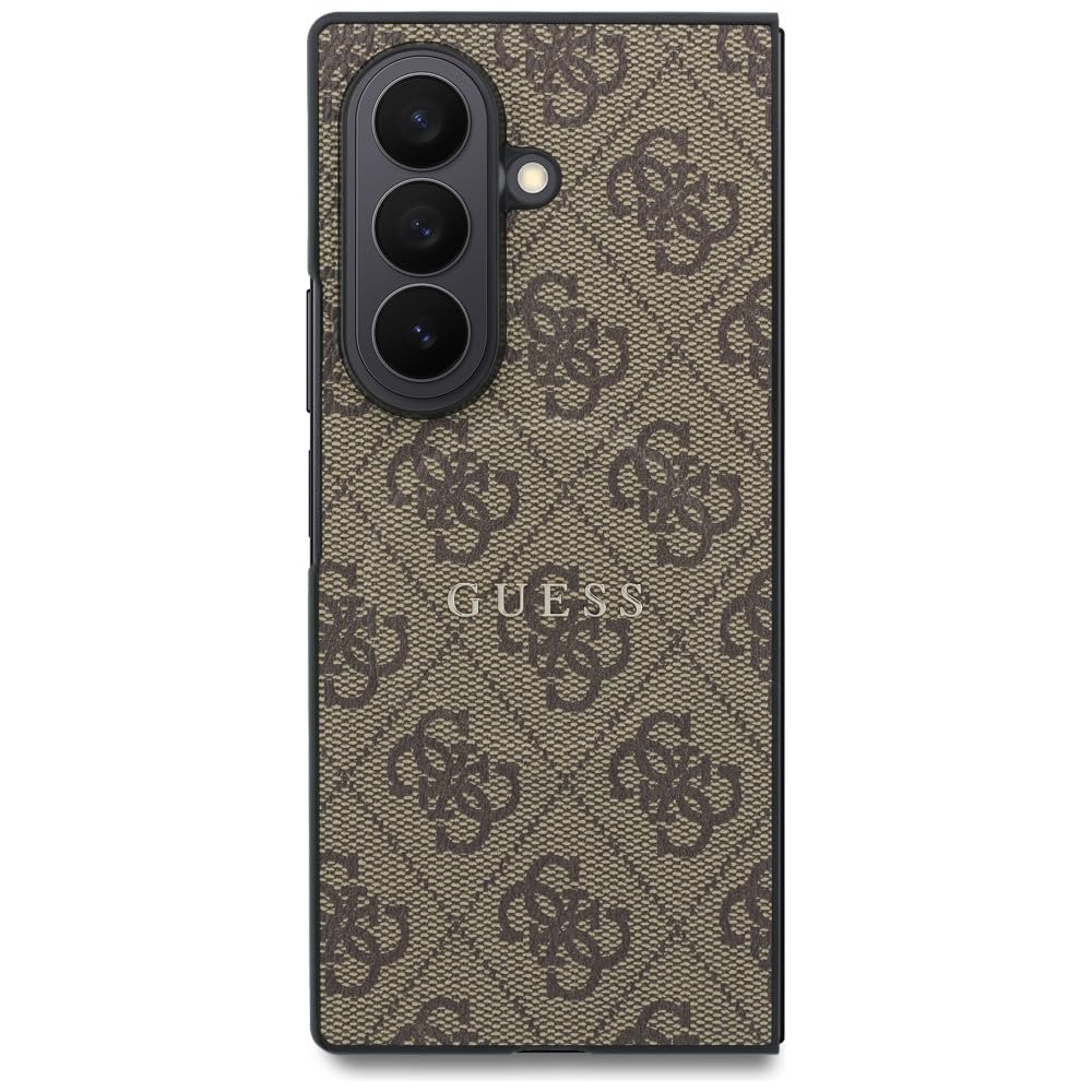 CG MOBILE Guess 4G Classic Coque compatible avec MagSafe pour Samsung Galaxy Z Fold8 Ultra (Marron)