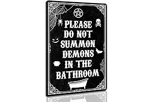 Evocative Black Gothic Bathroom Decor: A Vintage Twist for Spooky Atmospheres