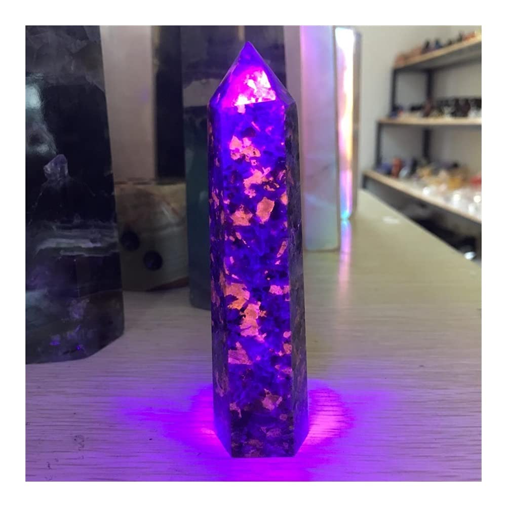 Heilkristall, natürlicher Flammenstein, einzelne Spitze Säule, Raumdekoration, Heimdekoration, Aquarium-Dekoration Voller Textur