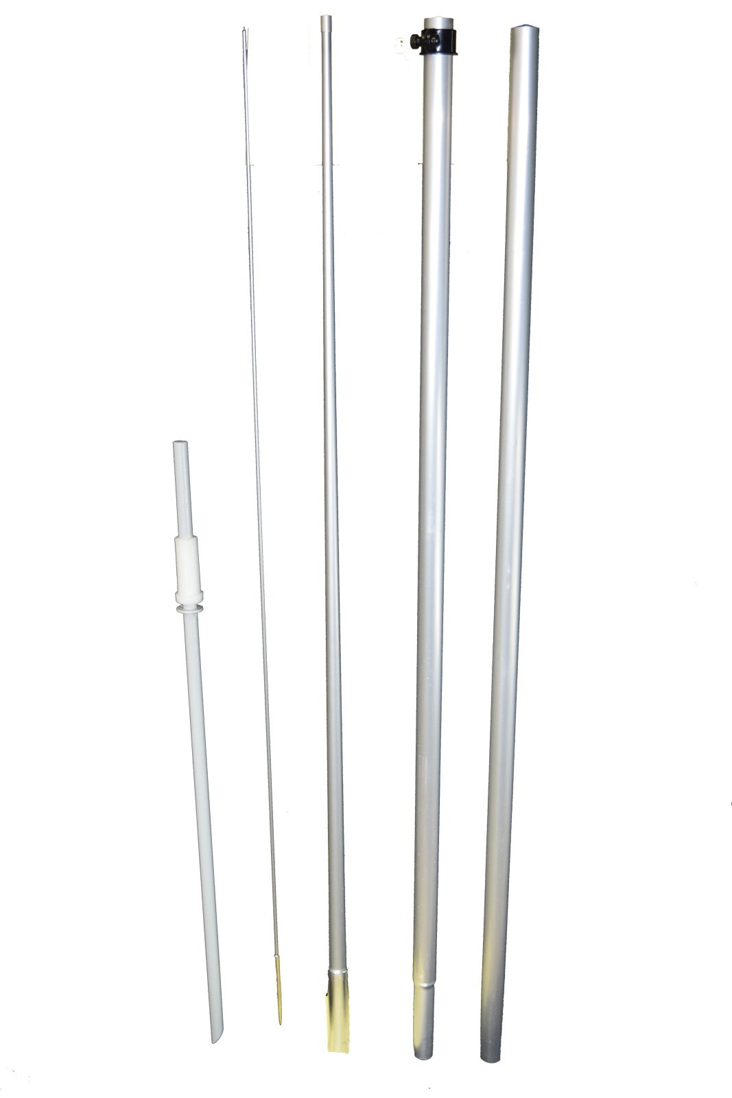 NEOPlex 15-Foot Superflex Universal Swooper Feather Flag Pole and Ground Spike Set