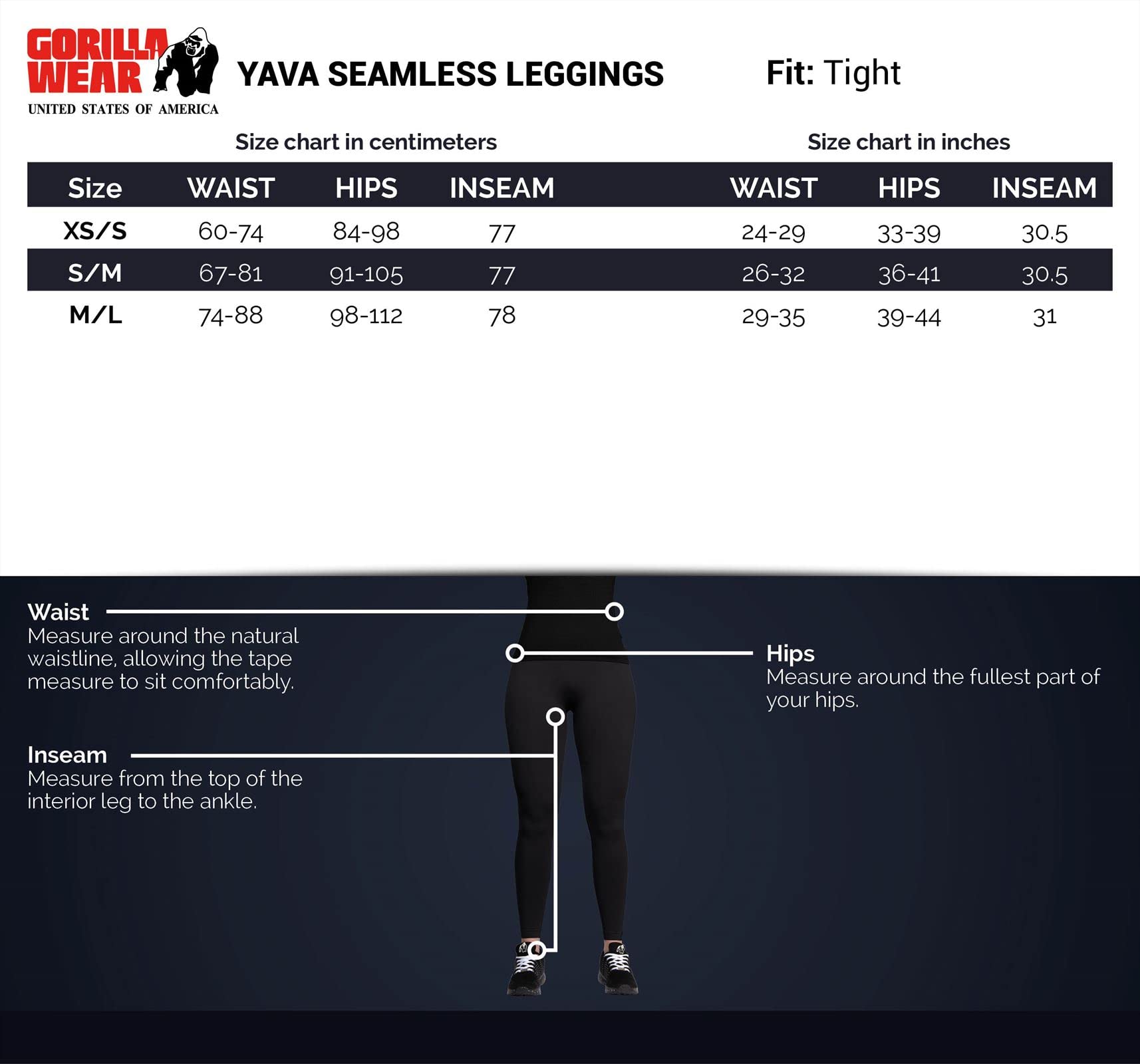 Gorilla Wear Yava Seamless Leggings Gray