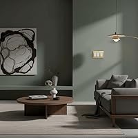 Vista 4 de Rio Salto BRASS Metal Gold Triple Rocker Light Switch Wall Plate or Outlet Cover Wall Plate Decorator Receptacle Wallplate Rocker Covers 3 Gang