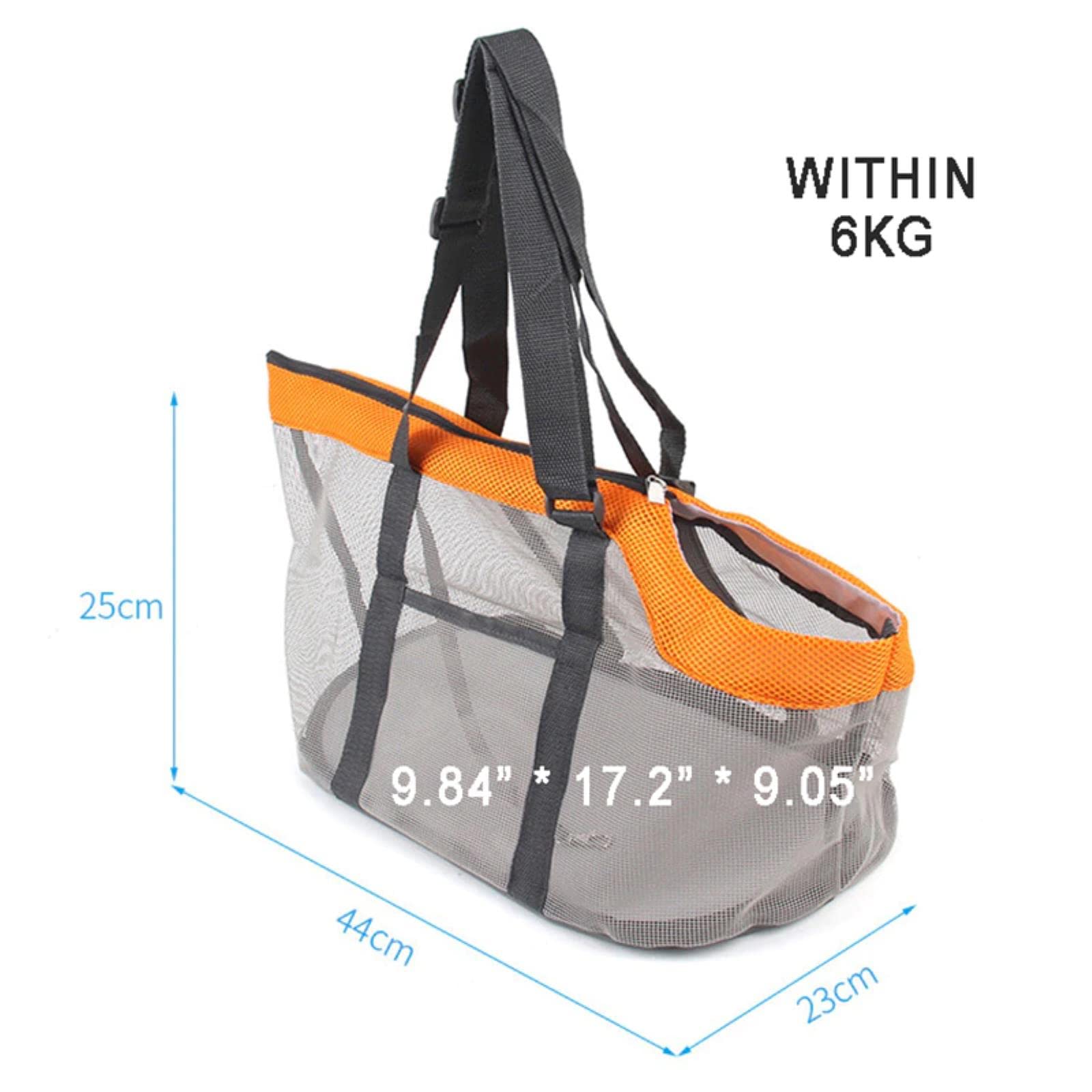 Bolsa portátil de Verano para Perros y Gatos, Bolso Plegable con Cremalleras de Seguridad, Bolso para Cachorros, Mochila de Transporte al Aire Libre