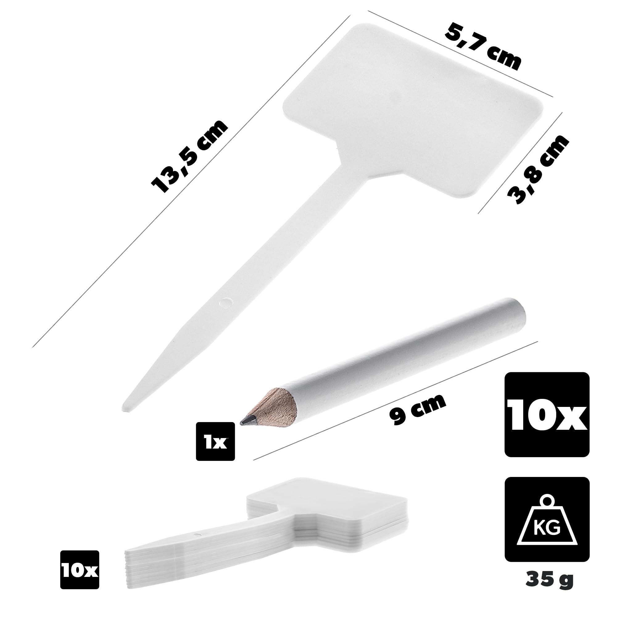 Lot De 200 étiquettes Pour Plantes Résistantes Aux Intempéries, En