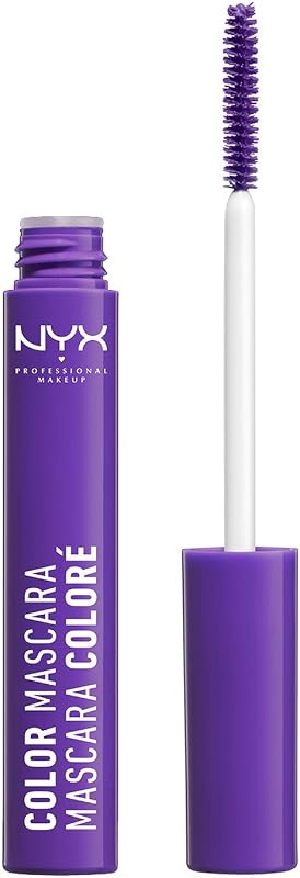 Máscara de pestañas NYX Professional Makeup, color morado, 0,32 onzas