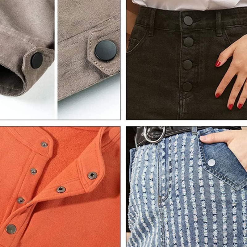 Miniatura 6 de Kit de 360 piezas de cierre a presión de cuero resistente de 0.59 pulgadas, botón a presión de metal, remaches con 4 herramientas de