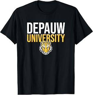DePauw University Tigers Stacked T-Shirt