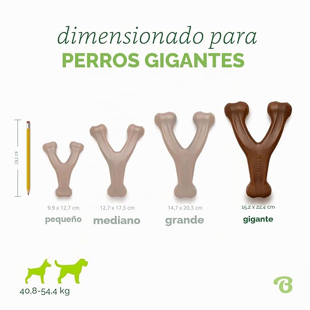 Foto 4 de 6 de Benebone Juguete masticable Indestructible para Perros Wishbone para masticadores agresivos