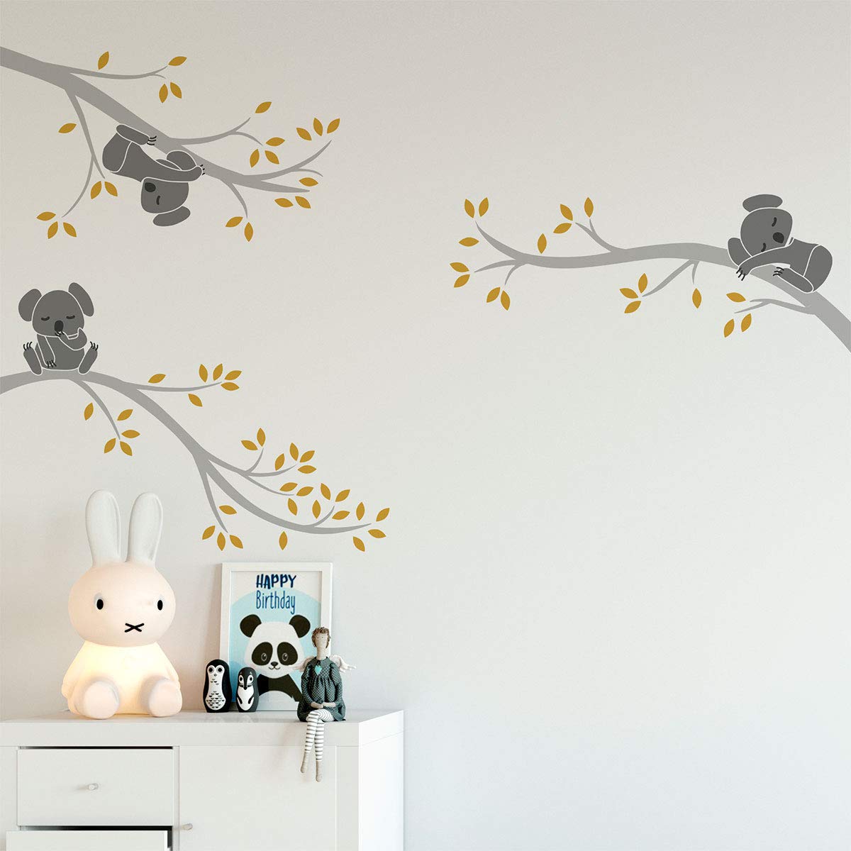 Children's Wall Stickers, Baby Room Decoration, Children's Wall Stickers, Koalas on Branches, Children's Wall Sticker - Image 2