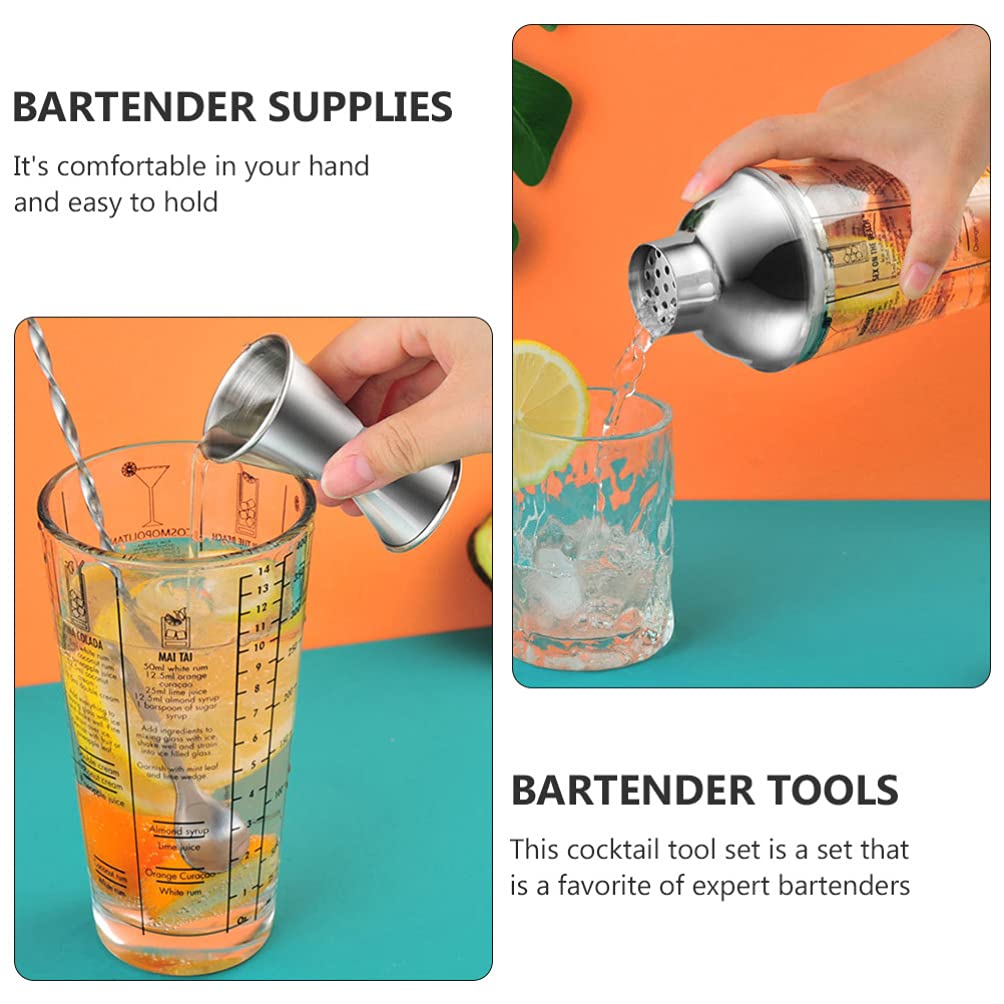 Cabilock 1set Utensili Per Cocktail Acciaio Inossidabile Accessori Per Cocktail Professionali Design Elegante e Stabile Facile Da Tenere e Utilizzare Ottimo Per Aperitivi e Feste