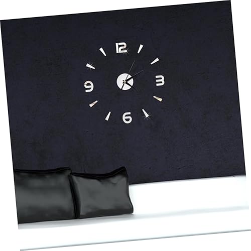 Miniatura 2 de IMIKEYA Reloj de pared 3D sin marco espejo número