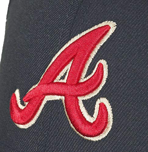 New Era Atlanta Braves 9forty Adjustable Snapback Cap MLB Essential Black/Beige - One-Size 3