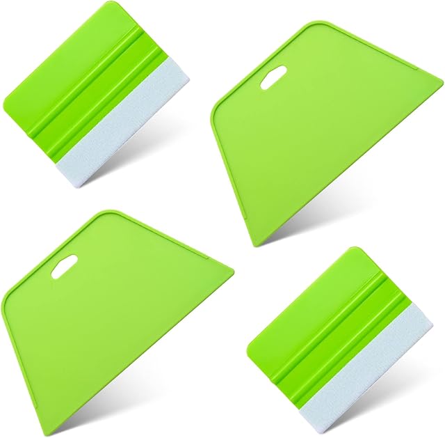 Litorange 4 Pcs Wallpaper Smoothing Tool Kit Wallpaper Squeegees for Wallpaper Installation, Window Tint Film, Car Vinyl Wrap