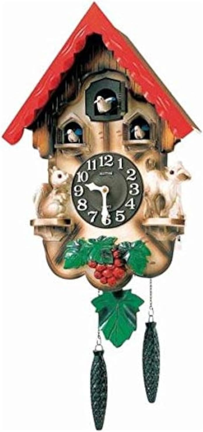 RHYTHM Cuckoo Clock, Night Sensor (4MJ418-R06)
