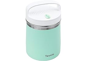 Tovolo Ice Cream Cooler (Mint/White) - Vacuum-Insulated, Reusable Ice Cream Container