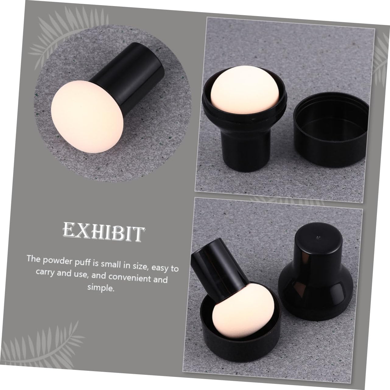 Beavorty 60stücke Make-up Schwämme Für Flüssigkeit Und Puder Trockene Und Anwendung Wiederverwendbare Latexfrei Mit Aufbewahrungsbox Und Griff Für Frauenkosmetik