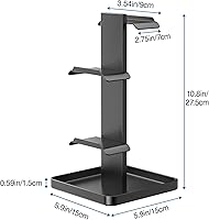 Vista 5 de bussdis Soporte para auriculares, soporte para auriculares, soporte de metal para auriculares, colgador de auriculares