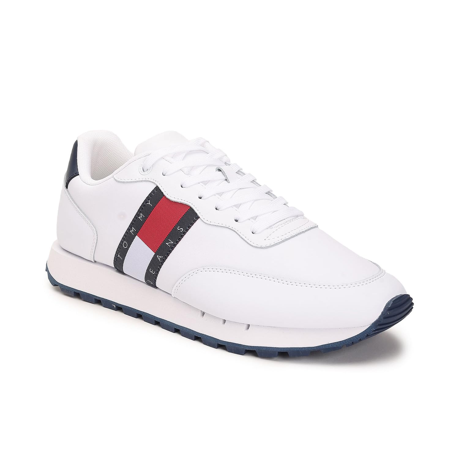 Tommy Hilfiger Leather Solid White Men Flat Sneakers (F23HMFW007) Size- 44 (B0CKWB4MPG) Amazon Price History, Amazon Price Tracker