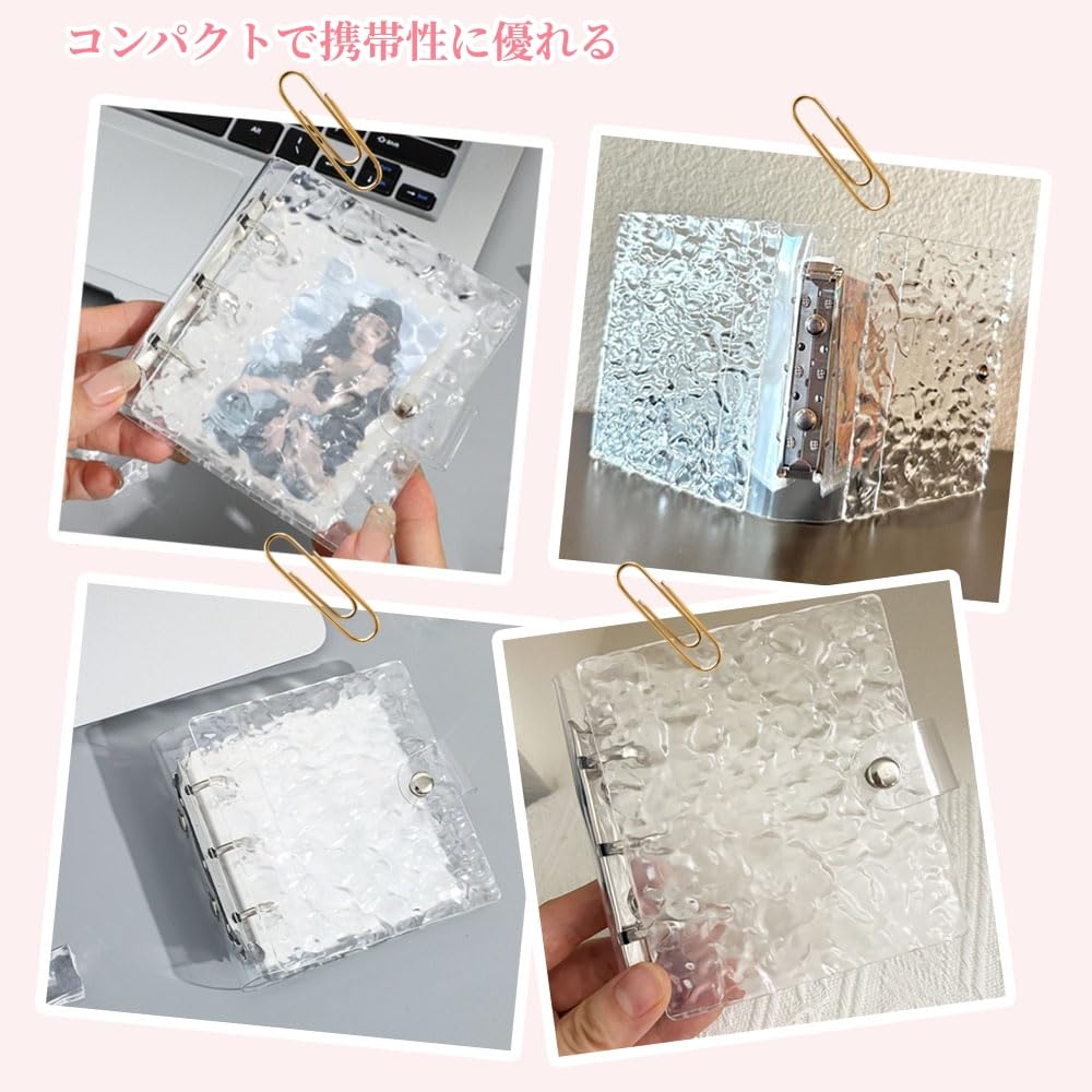 Amazon.co.jp: シール帳 バインダー 6穴 水波模様 女の子 シール手帳