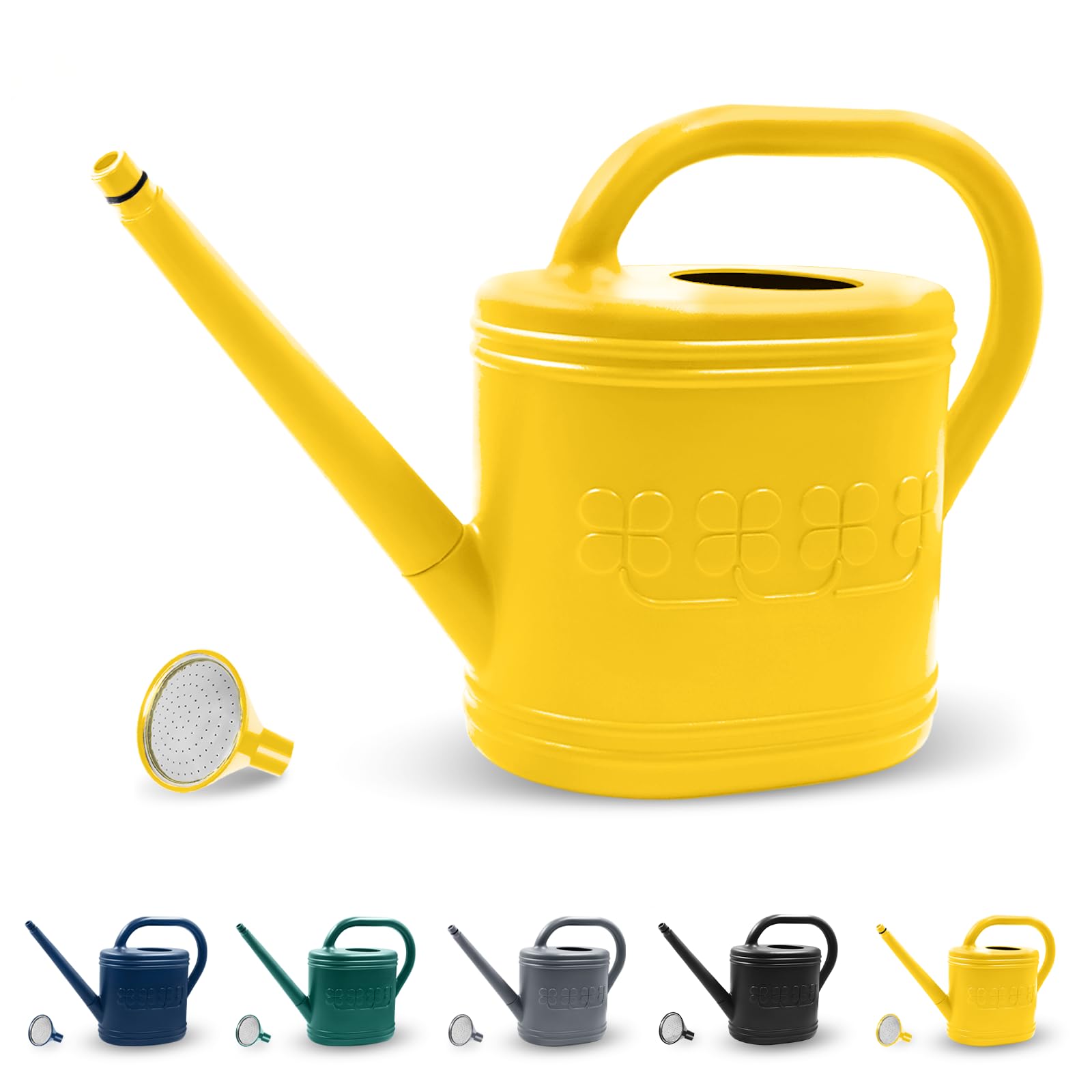 2 Gallon Garden Watering Can, Plastic Outdoor Watering Can for Plants